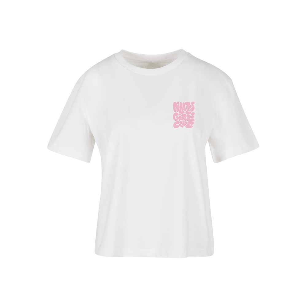 Miss Tee - Pilates Girls Club Dames Tshirt - Wit